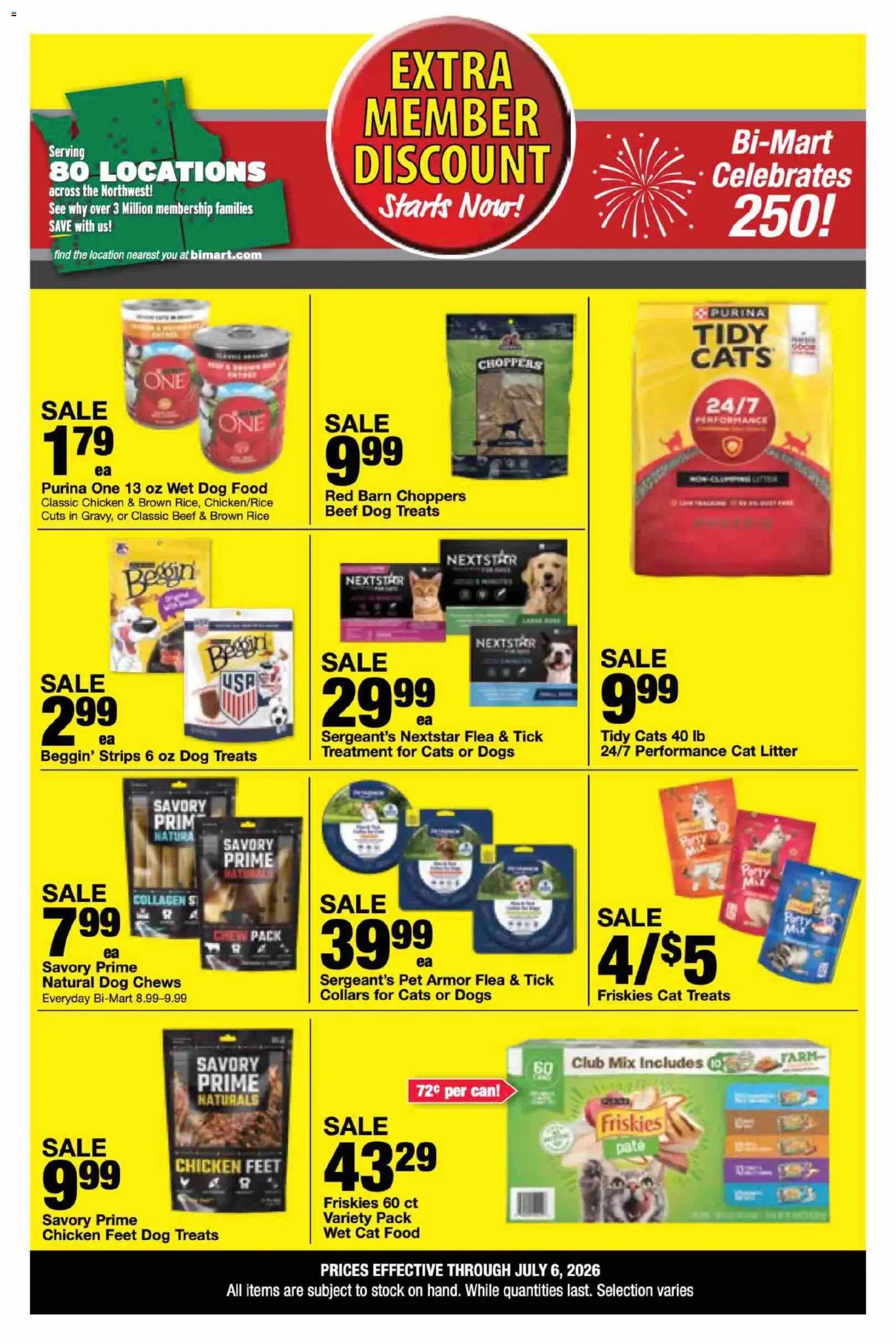 Bi-Mart Extra Member Discount