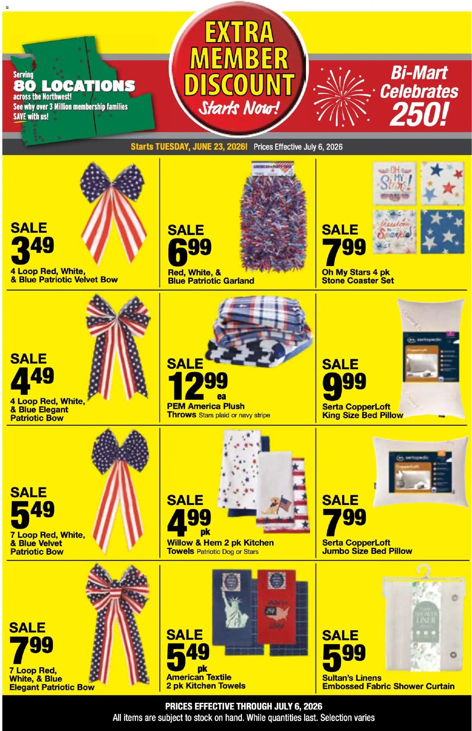Bi-Mart Extra Member Discount