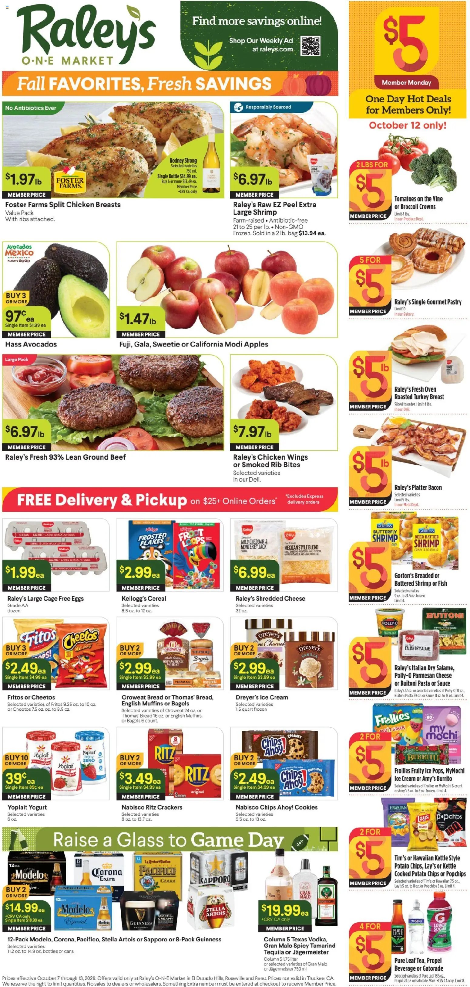 Raley's - Raley's one Market Weekly Ad 10/07 - 10/13