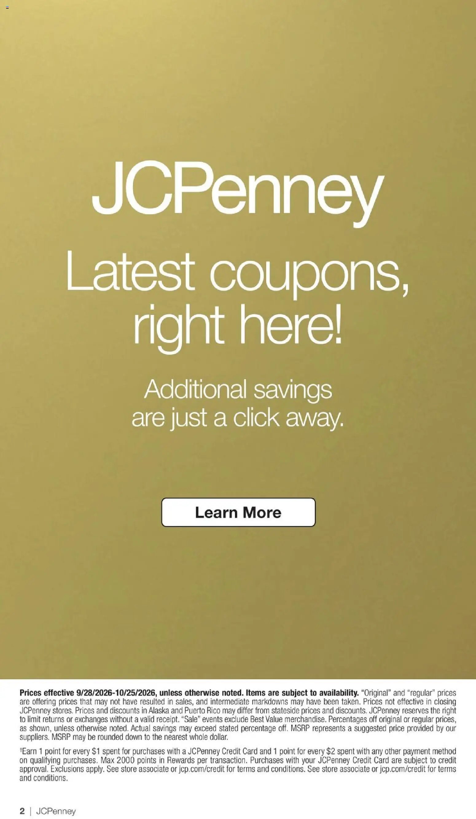 JCPenney Semi-Annual Home Sale