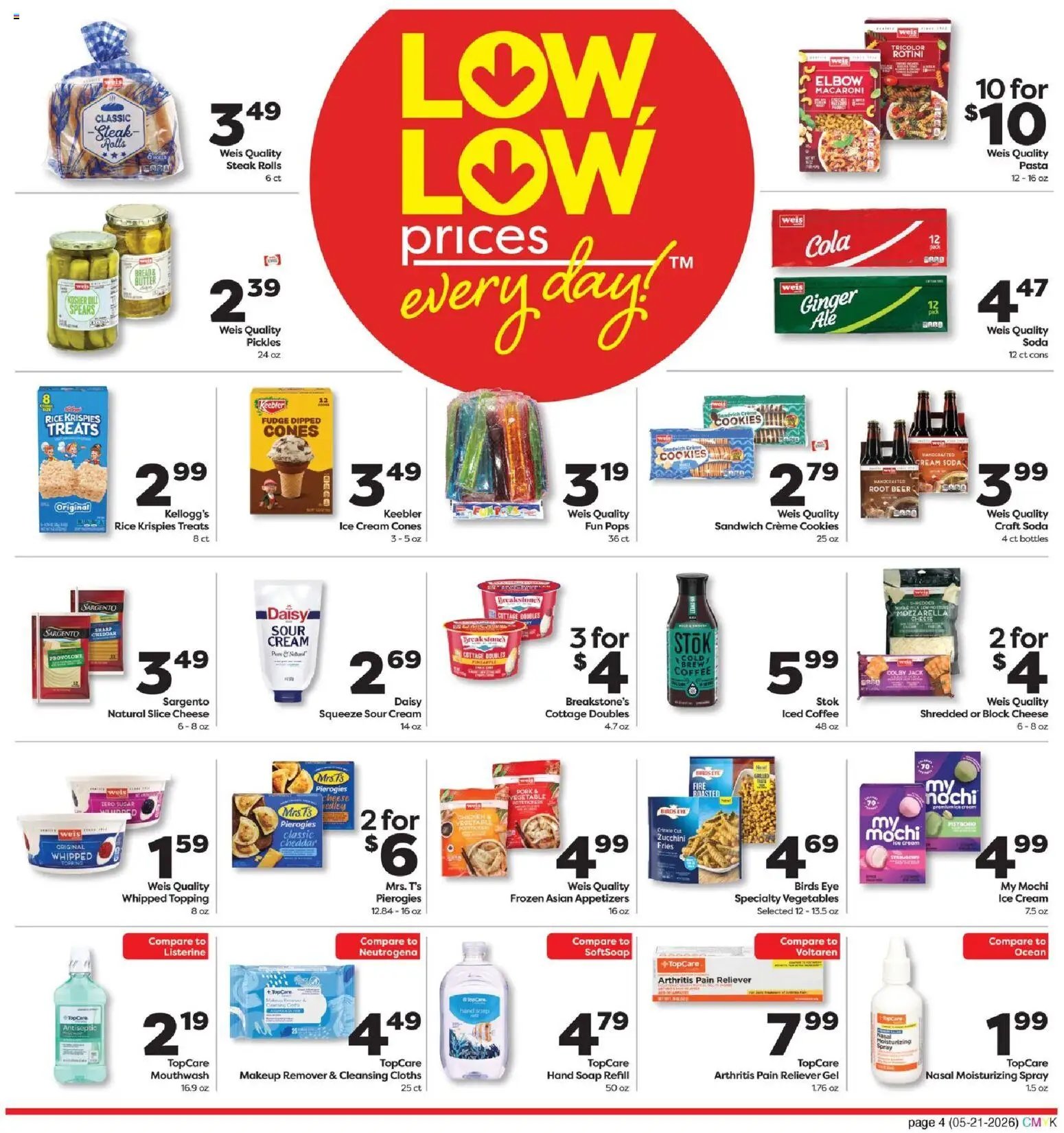 Weis Monthly Savings