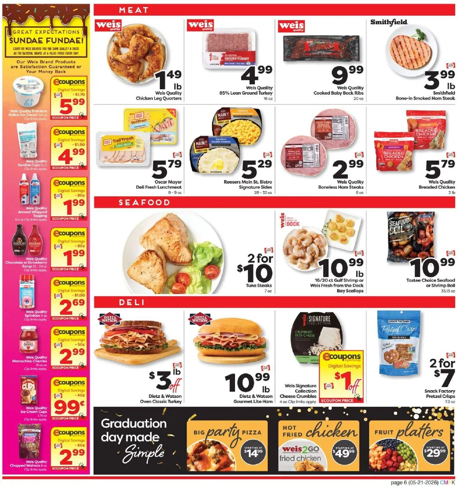 Weis Monthly Savings