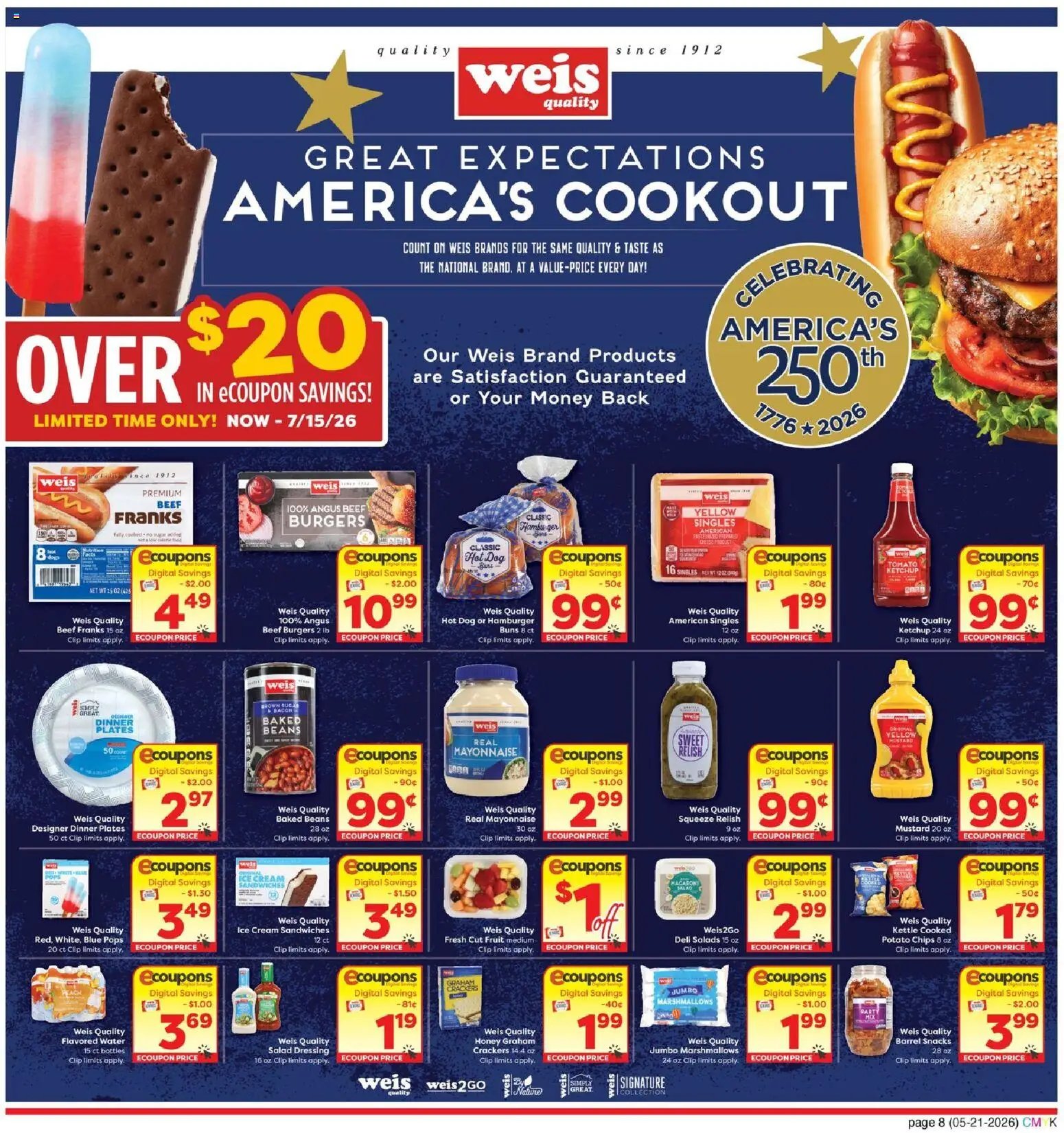 Weis Monthly Savings