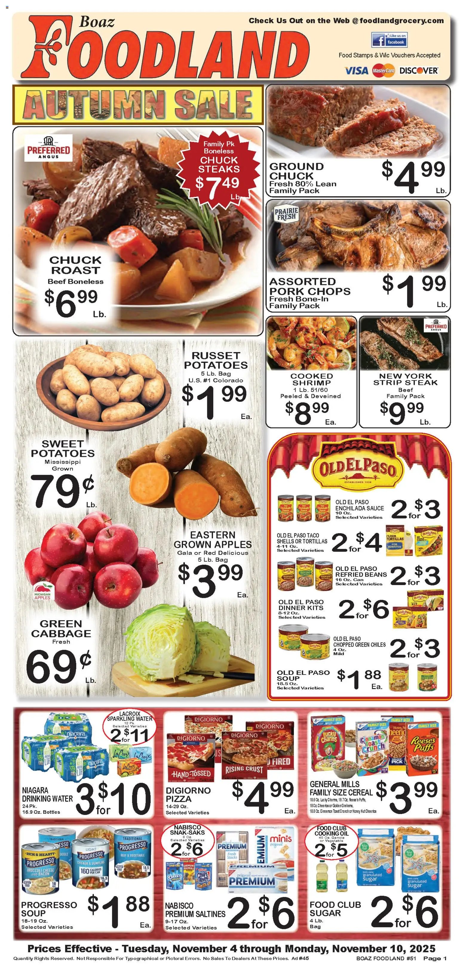 Foodland Weekly Ad (2025-11-04 - 2025-11-10) | 1