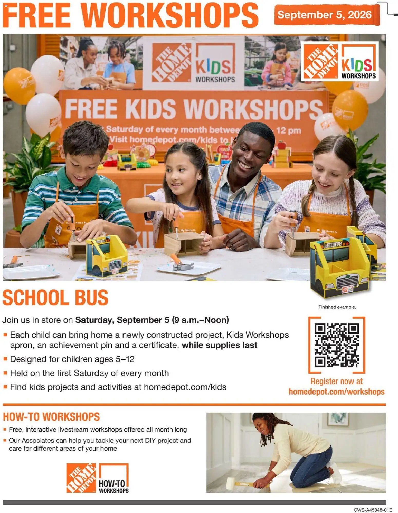 Home Depot Workshops