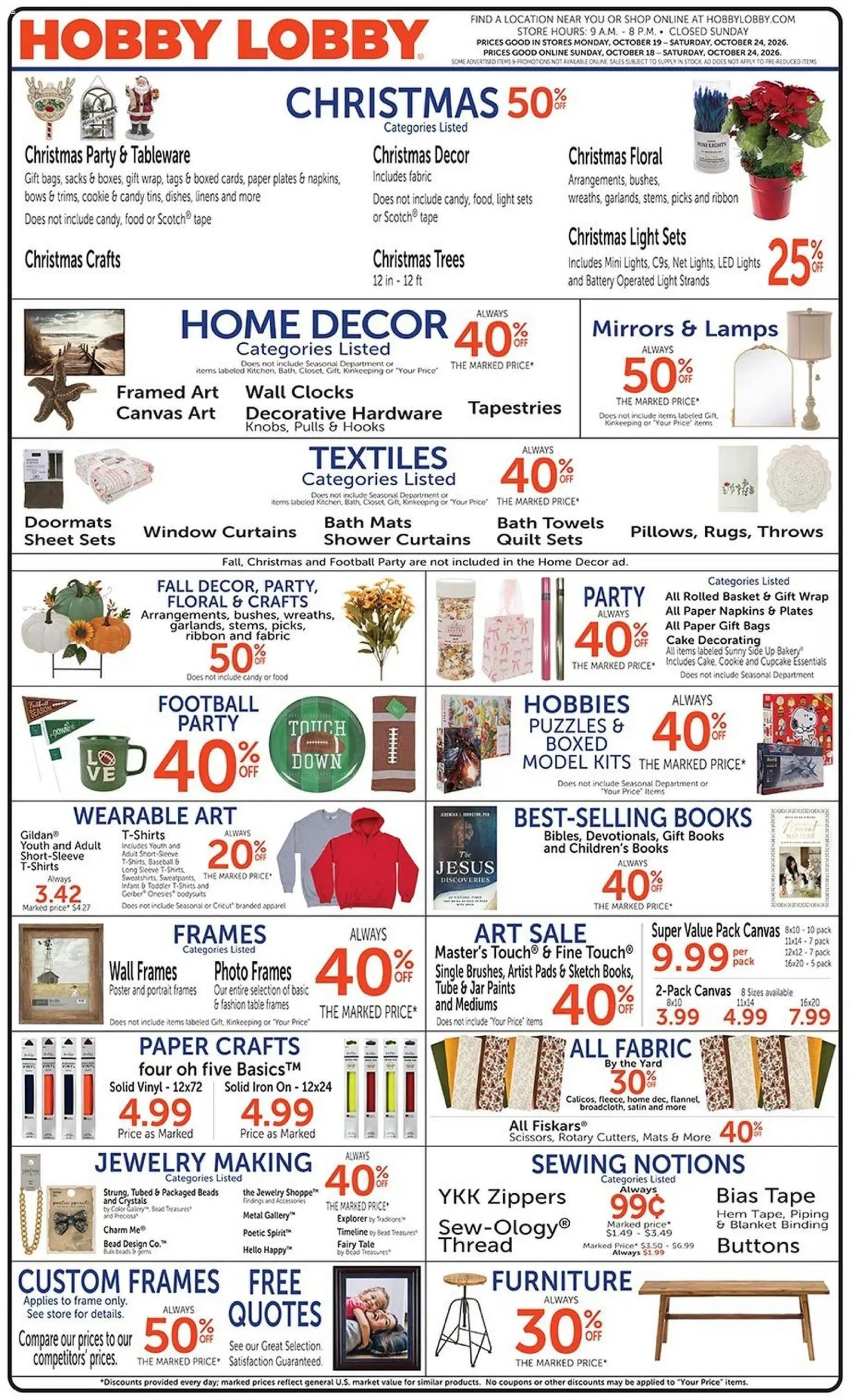 Hobby Lobby Weekly Ad