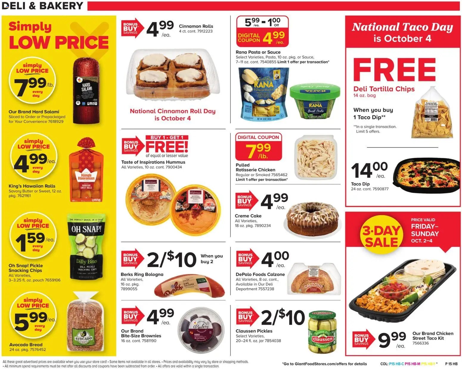 Giant Weekly Ad