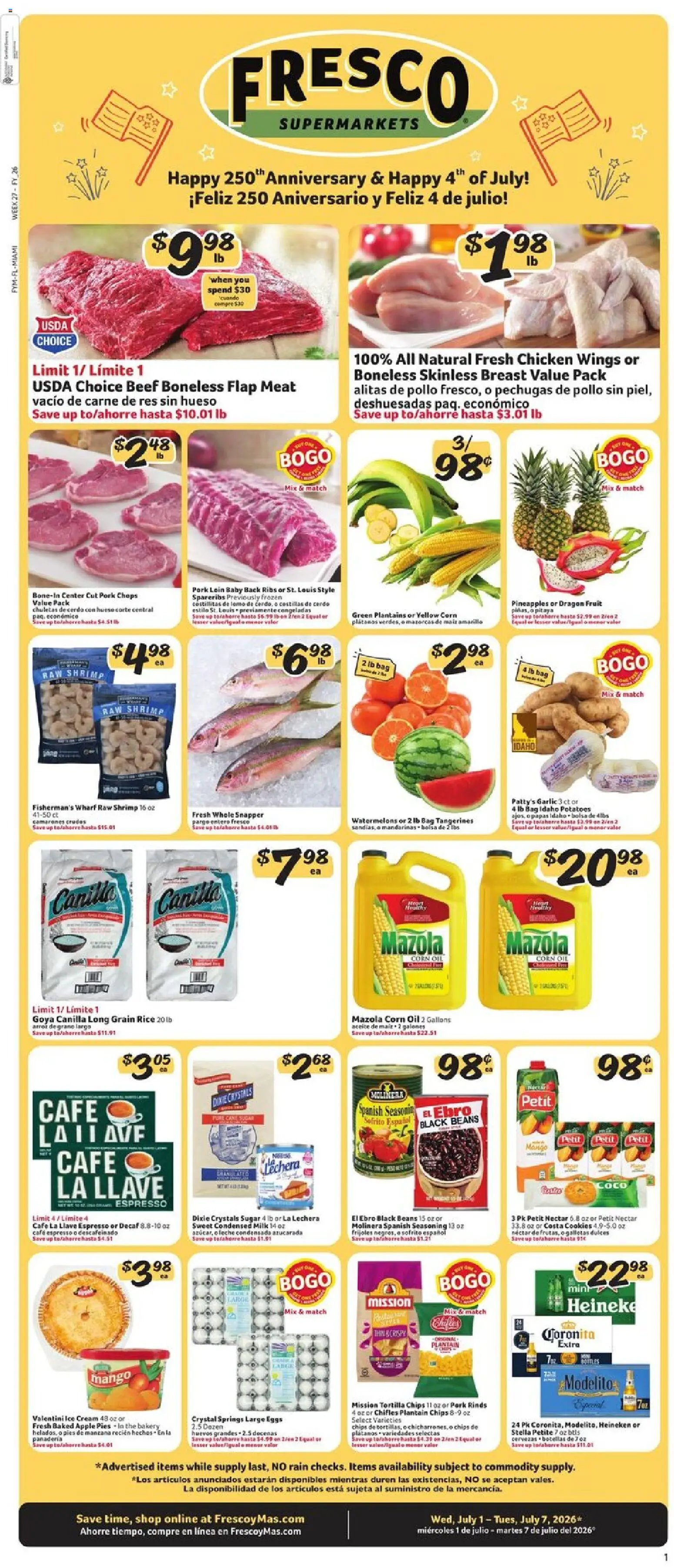 Fresco y Más Weekly Ad