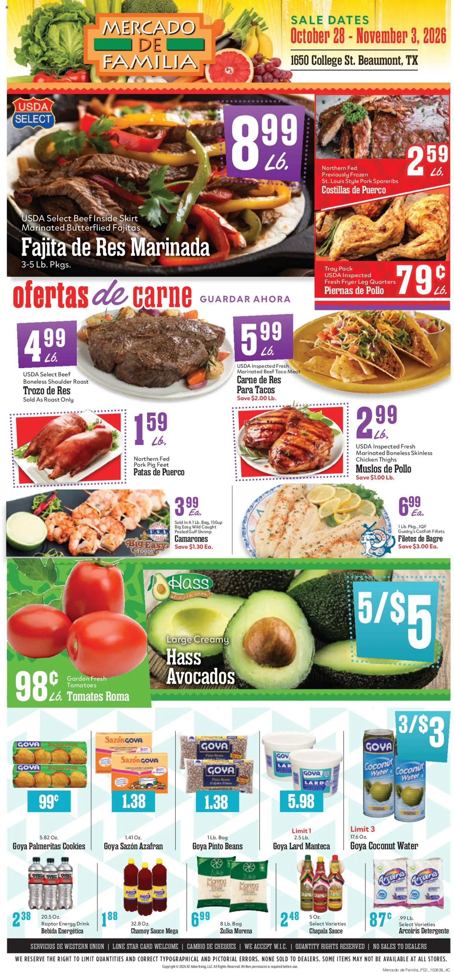 Market Basket Mercado de Familia Weekly Ad