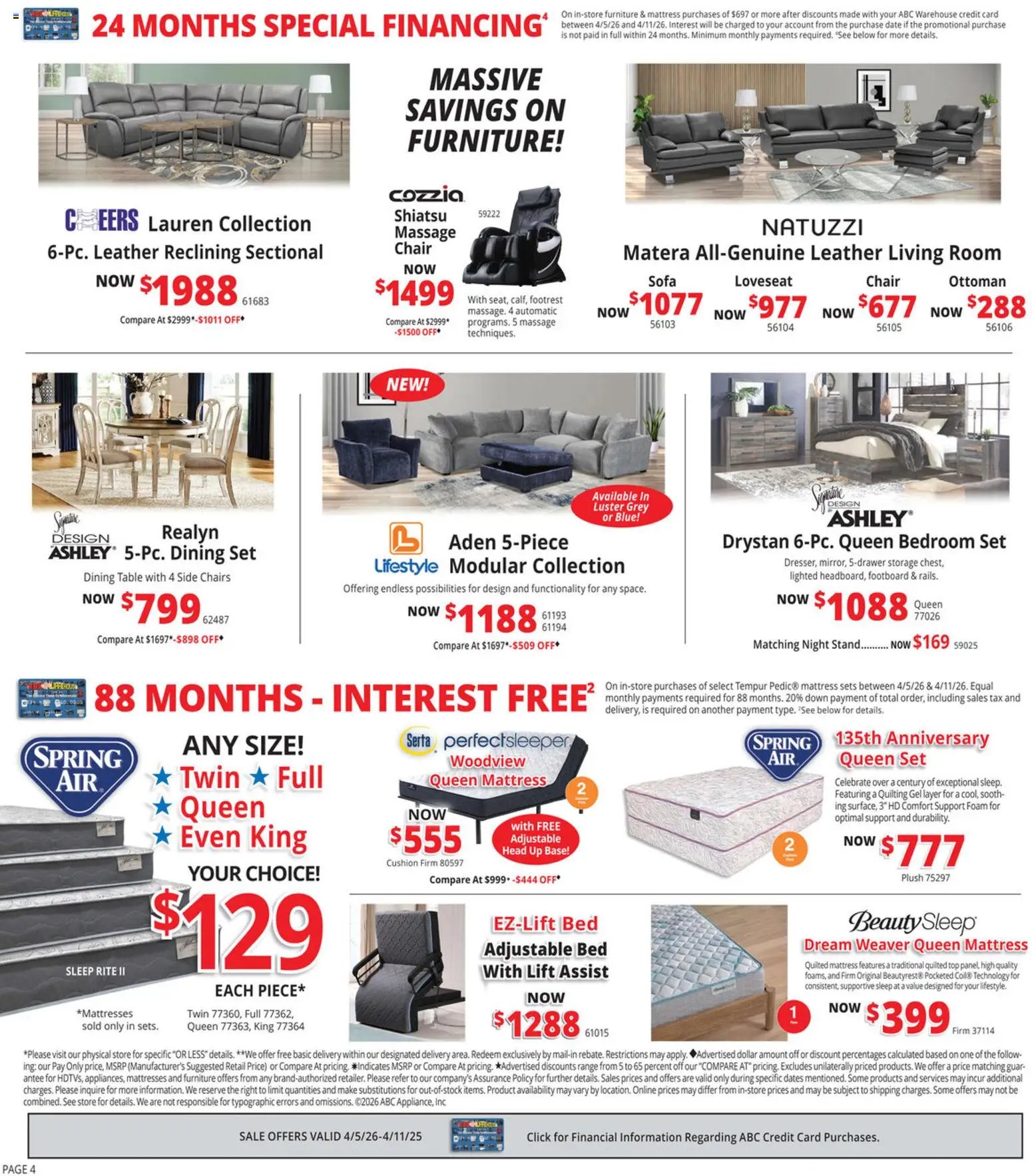 ABC Warehouse Weekly Ad