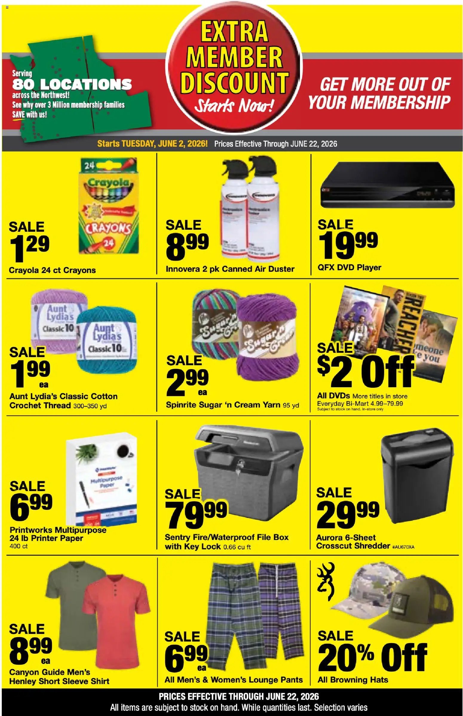 Bi-Mart Extra Member Discount