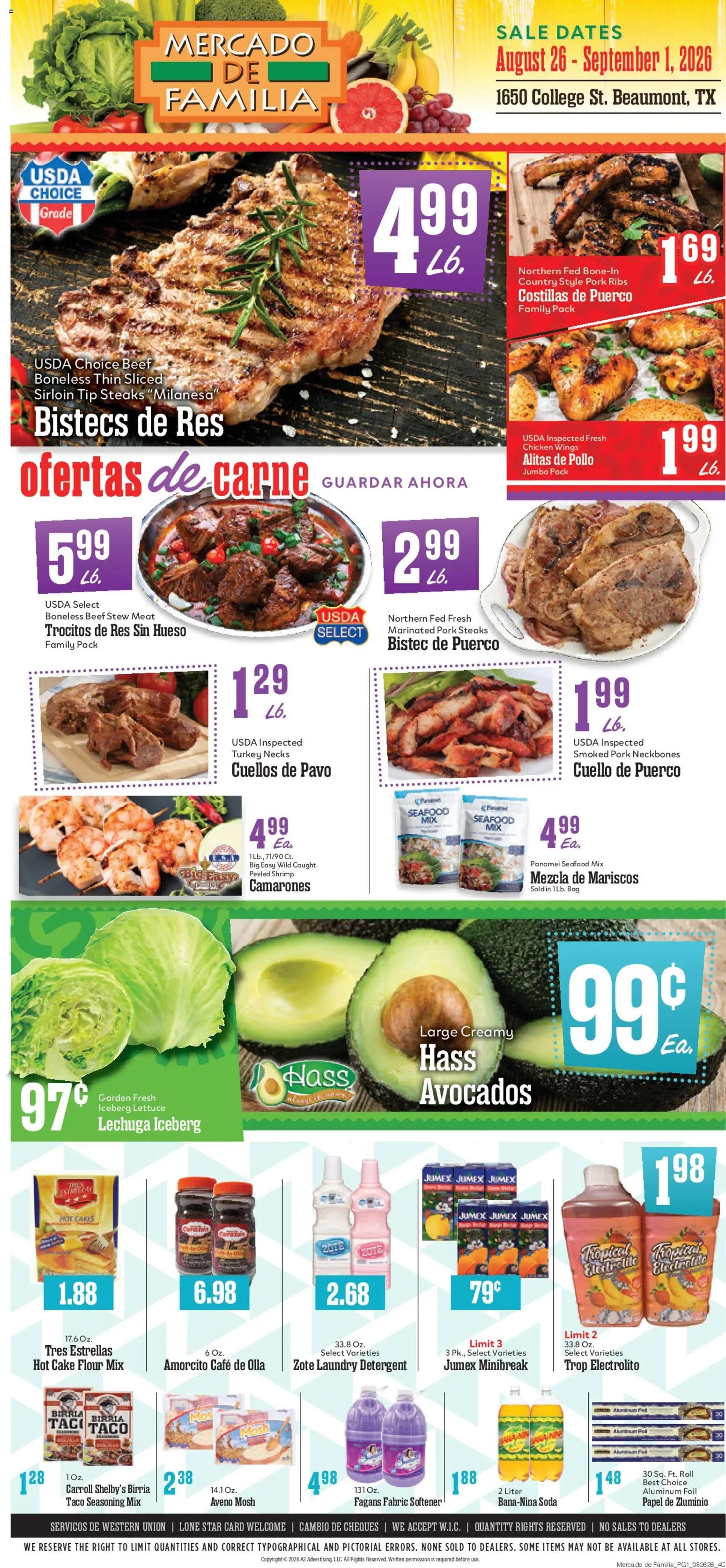 Market Basket Mercado de Familia Weekly Ad