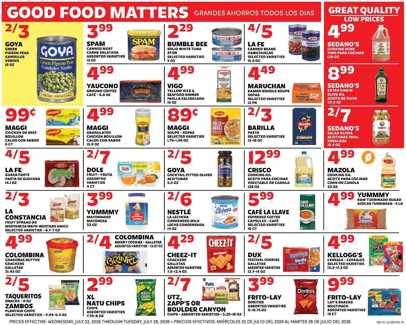 Sedano's Weekly Ad
