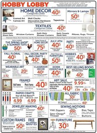 Hobby Lobby Weekly Ad
