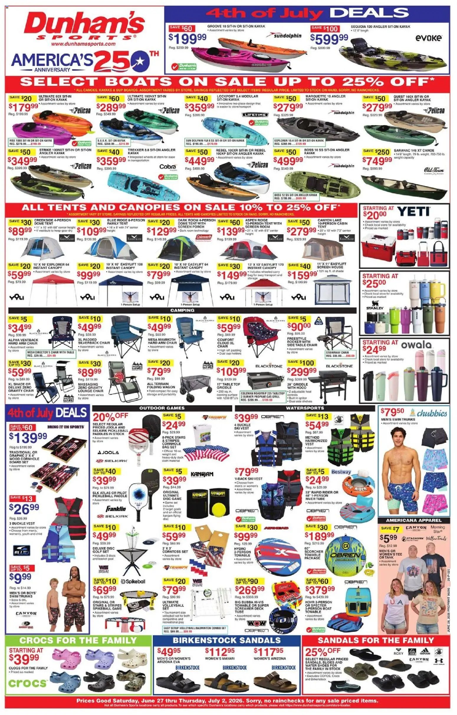 Dunham's Sports Weekly Ad