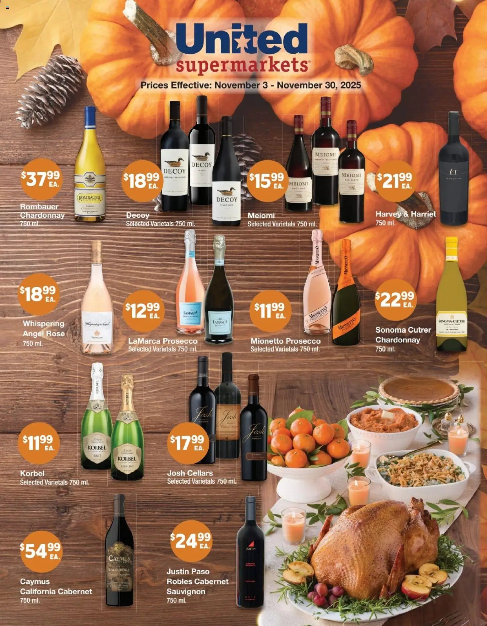 United Supermarkets November Wine Flyer