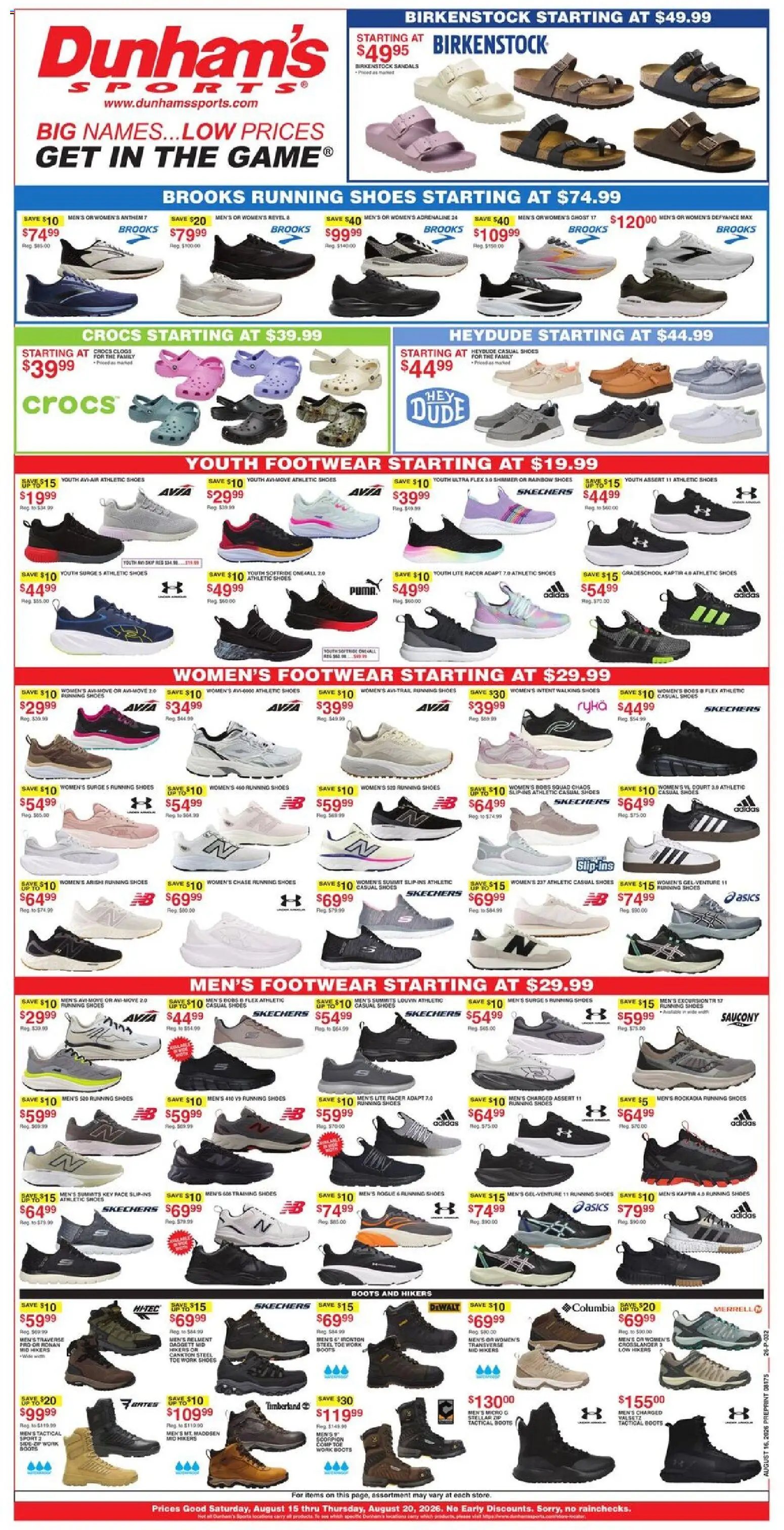 Dunham's Sports Weekly Ad