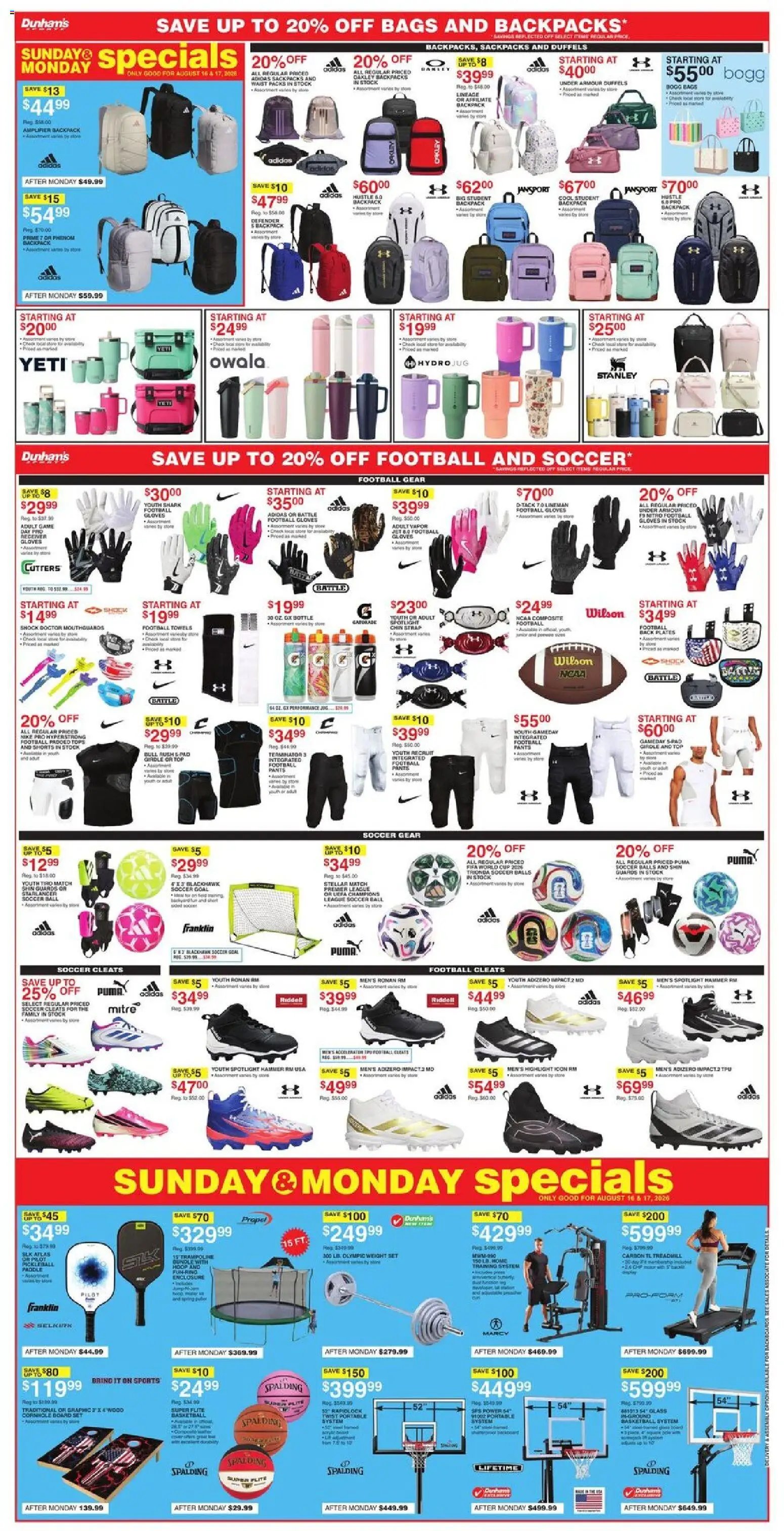 Dunham's Sports Weekly Ad