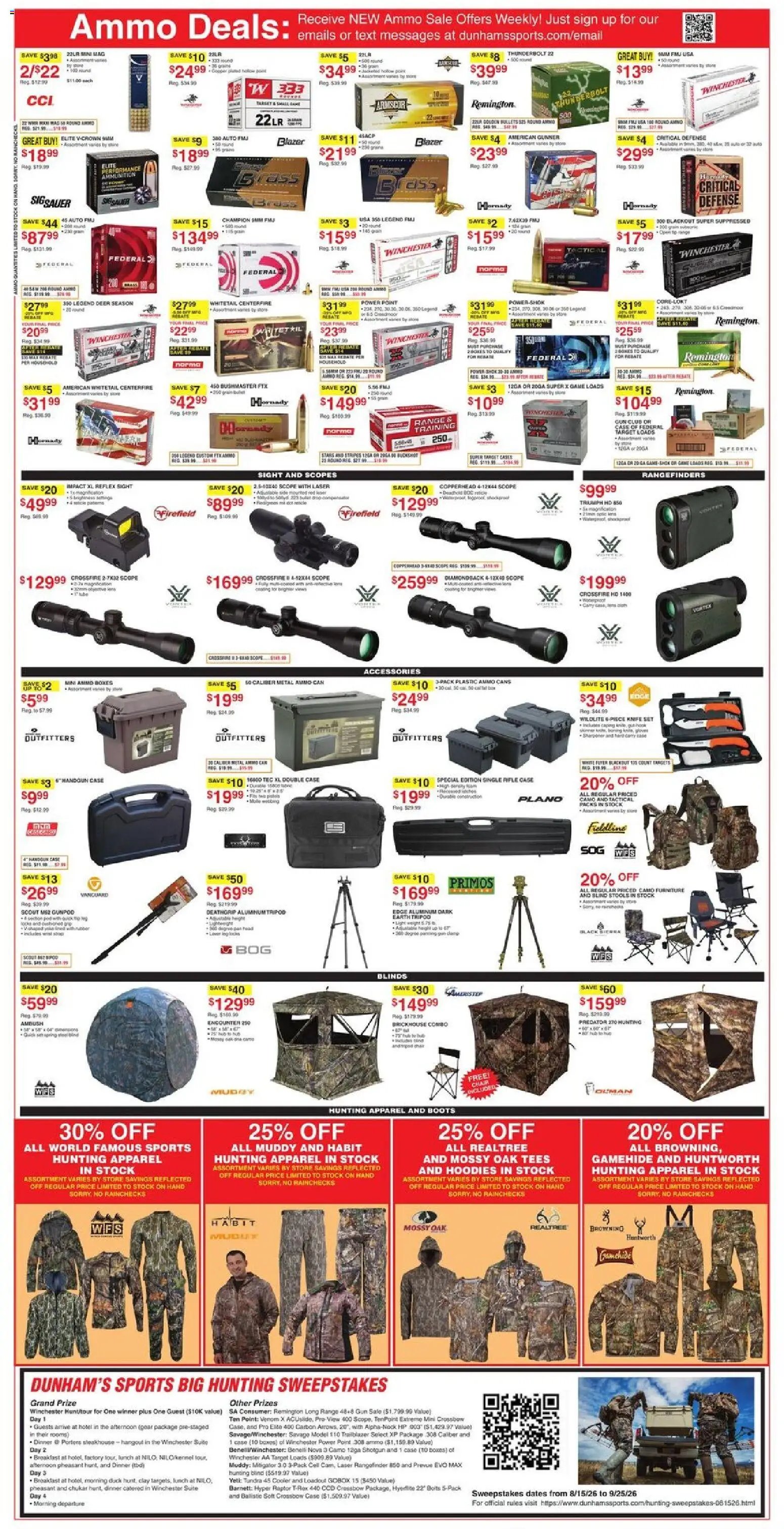 Dunham's Sports Weekly Ad