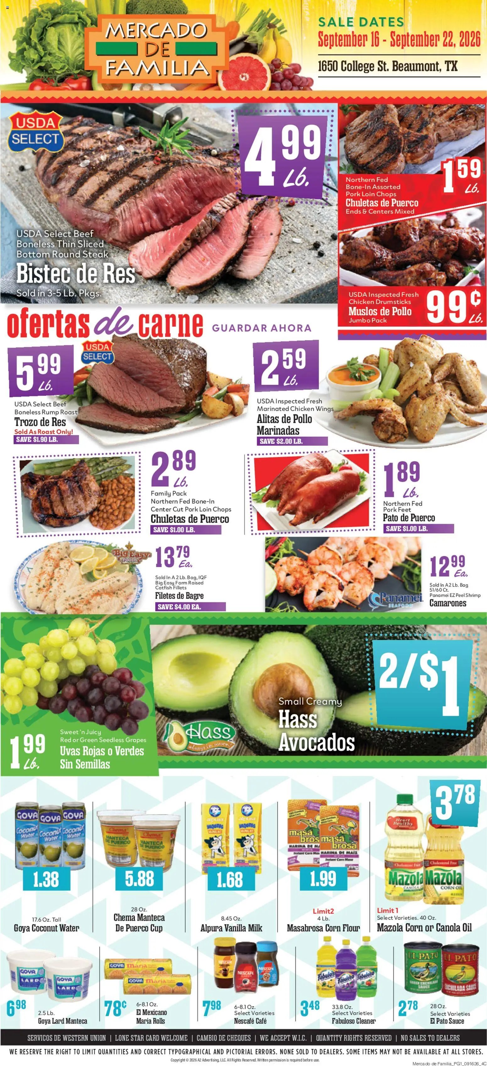 Market Basket Mercado de Familia Weekly Ad