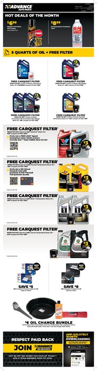 Advance Auto Parts Weekly Ad
