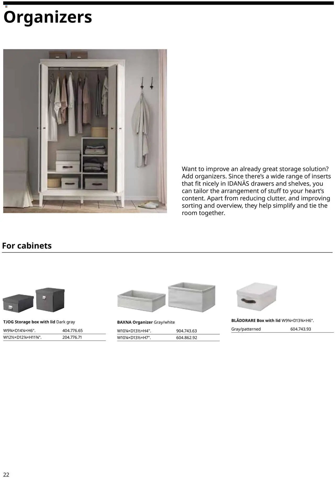 IKEA IDANÄS Series Buying Guide (2025-01-01 - 2025-12-31) | 22