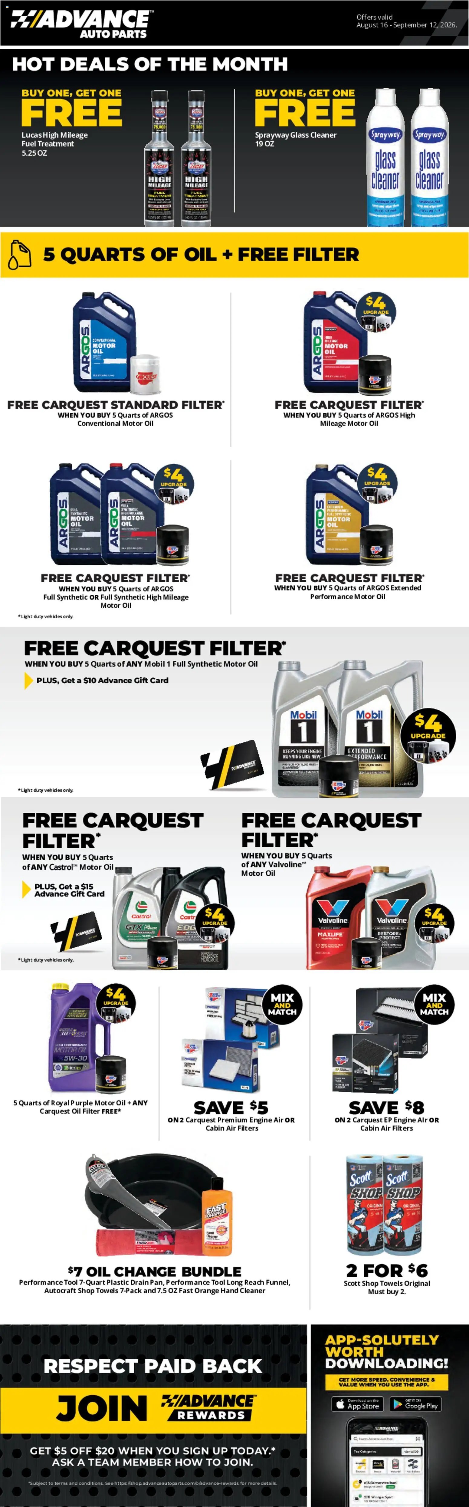 Advance Auto Parts Weekly Ad
