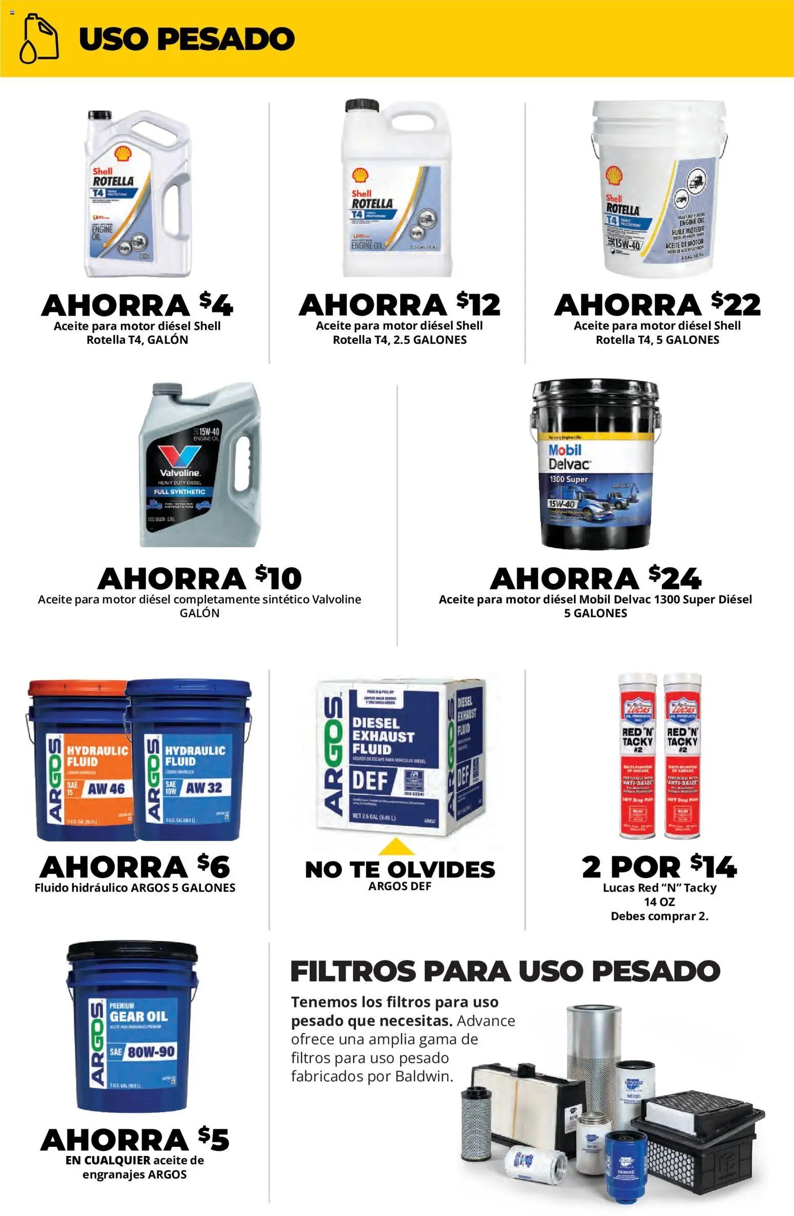 Advance Auto Parts Sales Ad - Spanish