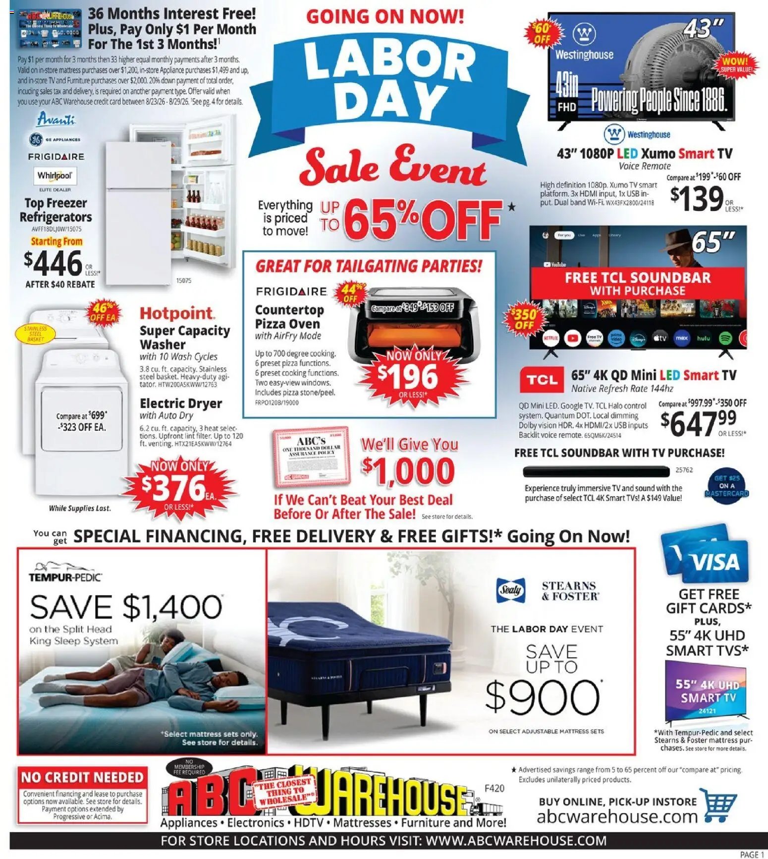 ABC Warehouse Weekly Ad