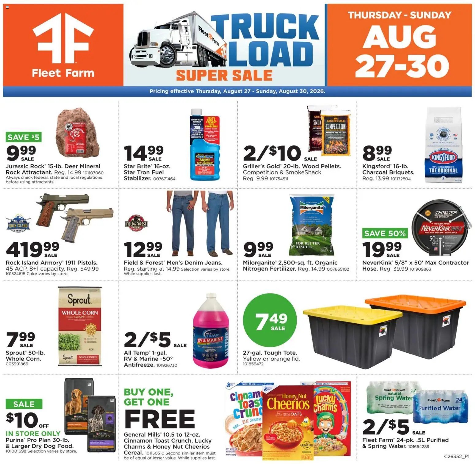 Mills Fleet Farm Truckload Event