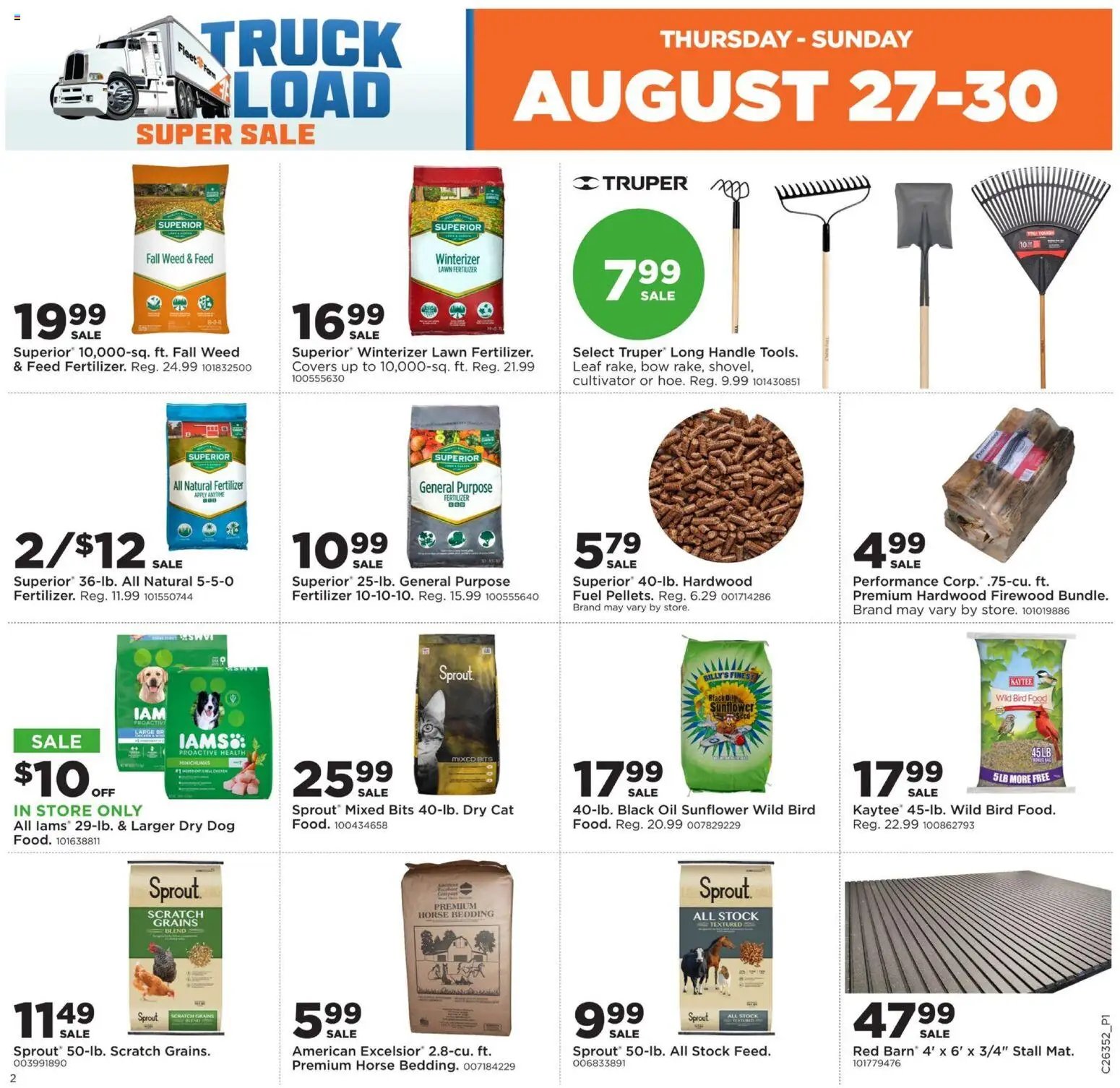 Mills Fleet Farm Truckload Event