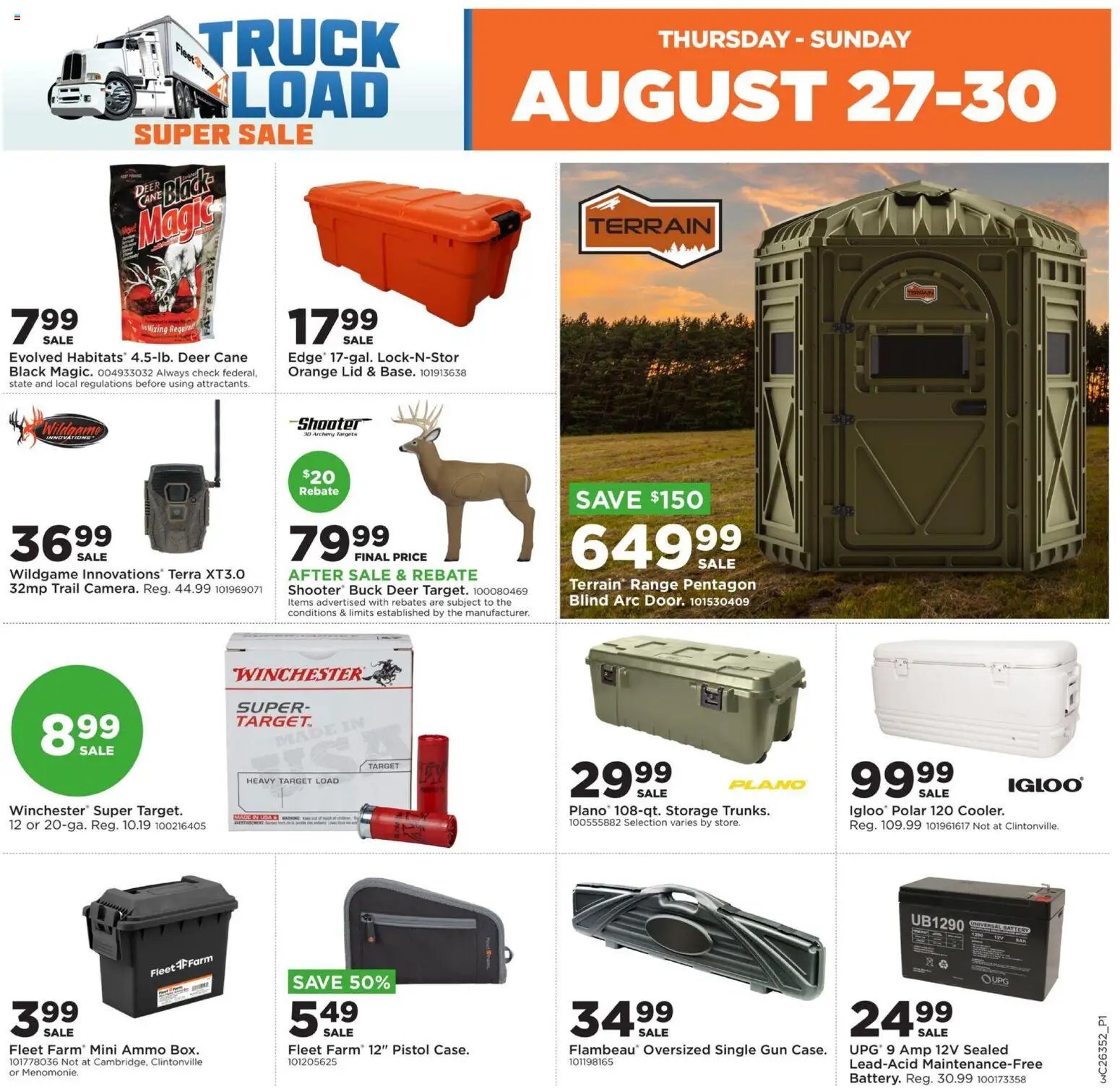 Mills Fleet Farm Truckload Event