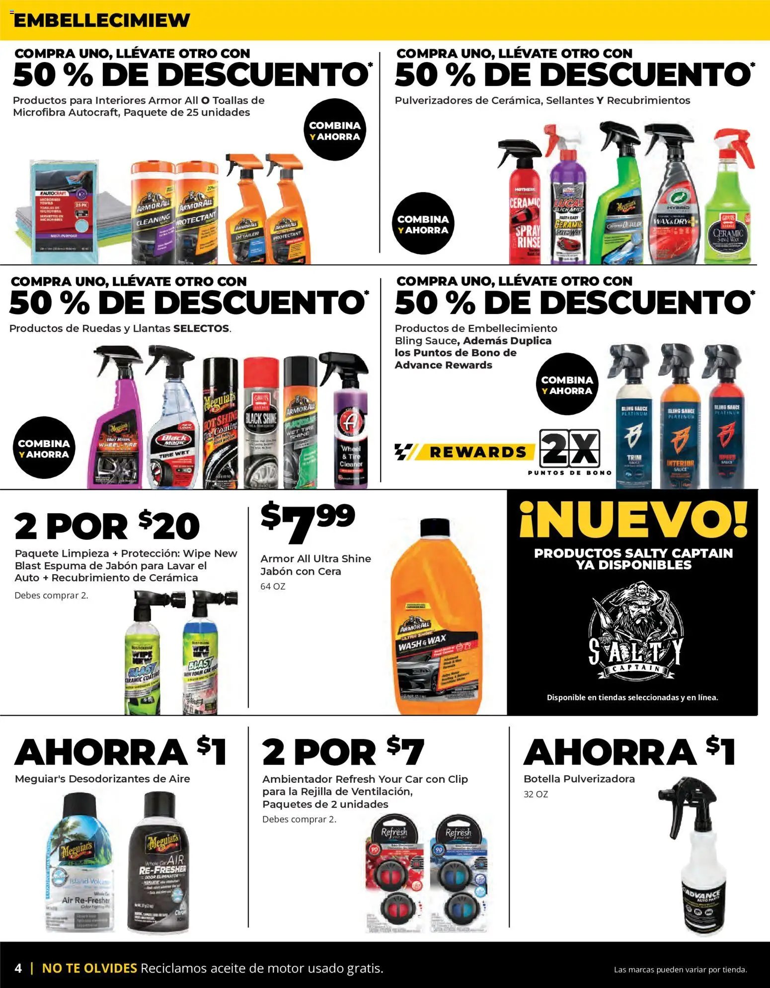 Advance Auto Parts Sales Ad - Spanish