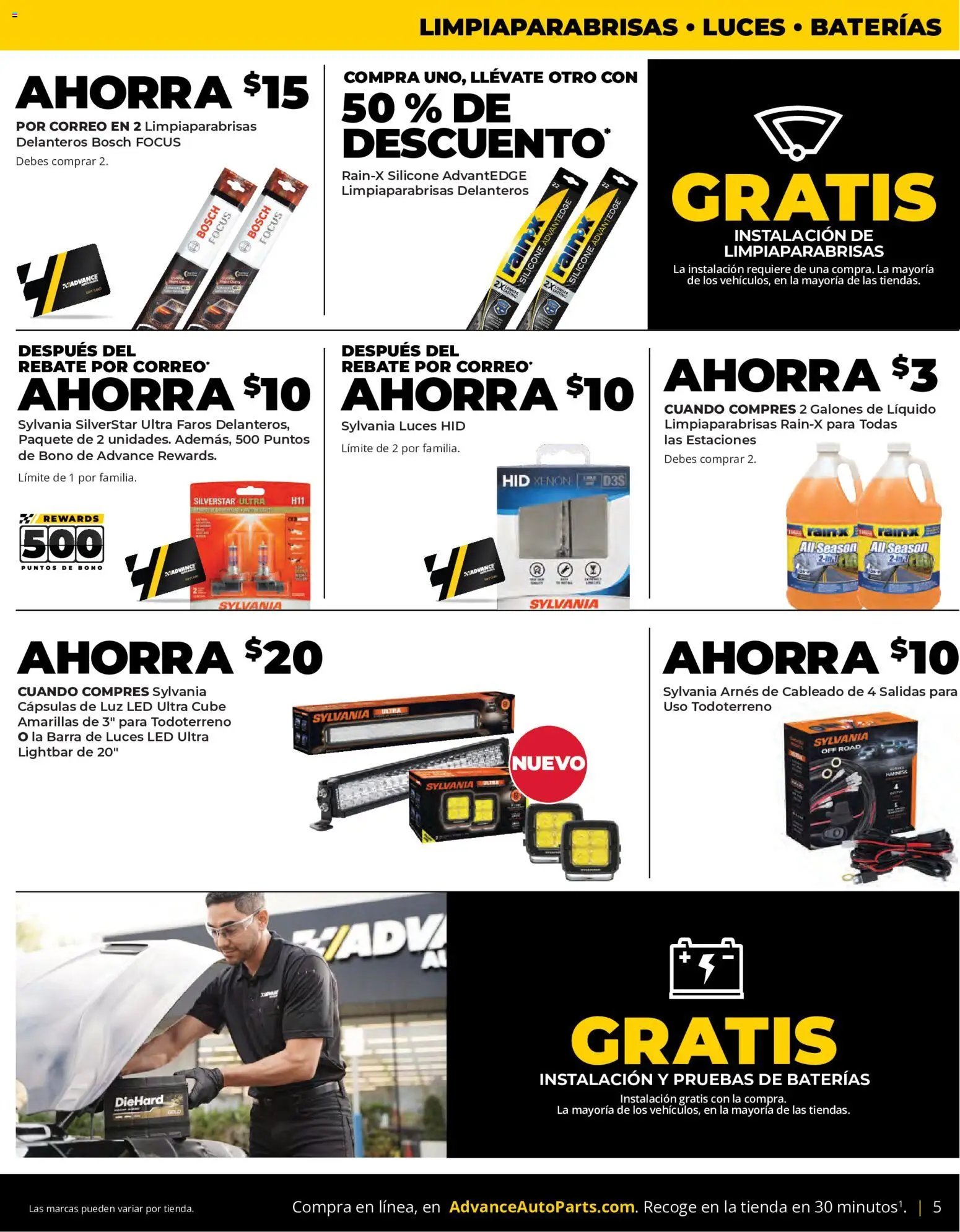 Advance Auto Parts Sales Ad - Spanish