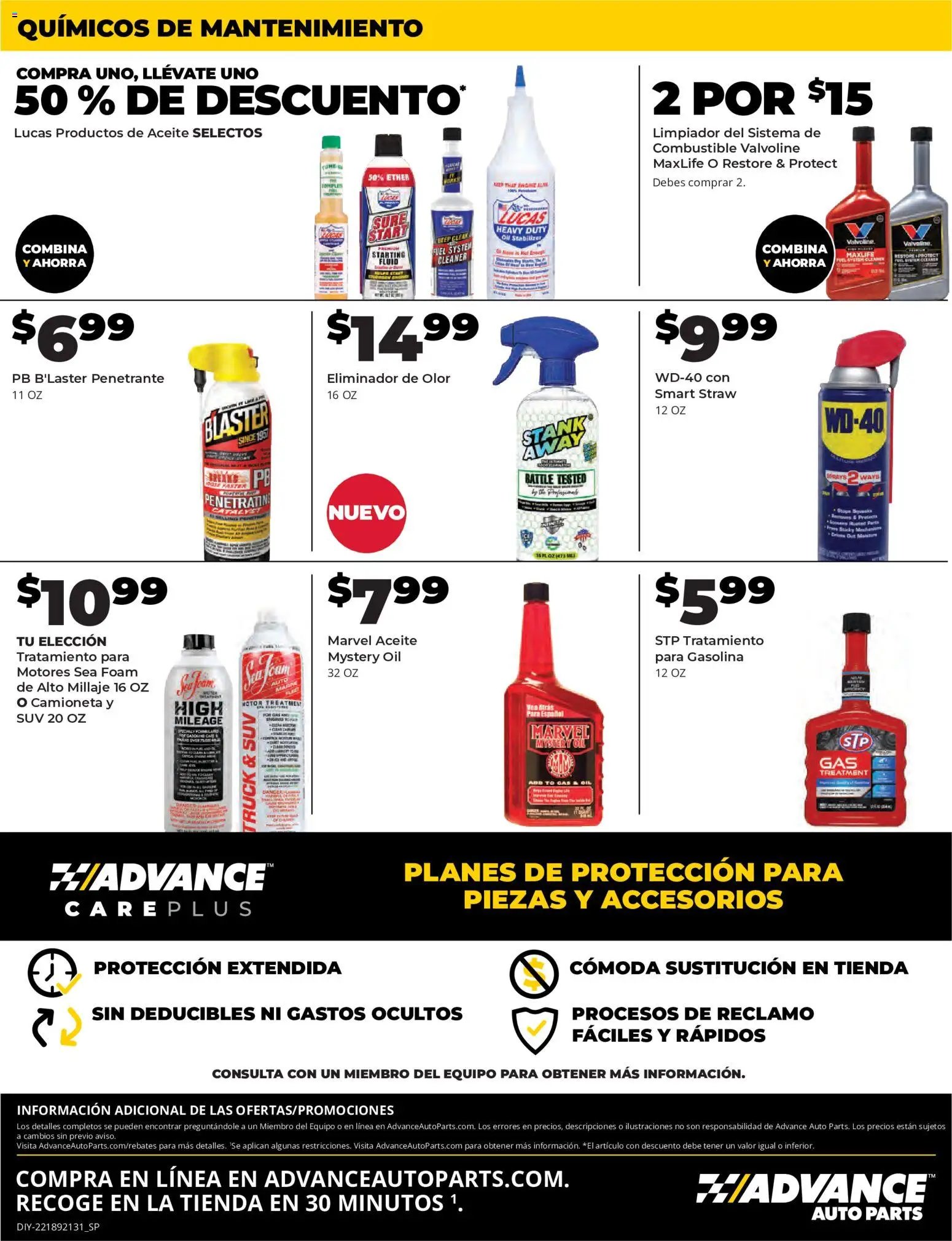 Advance Auto Parts Sales Ad - Spanish