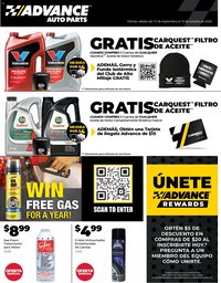 Advance Auto Parts Sales Ad - Spanish