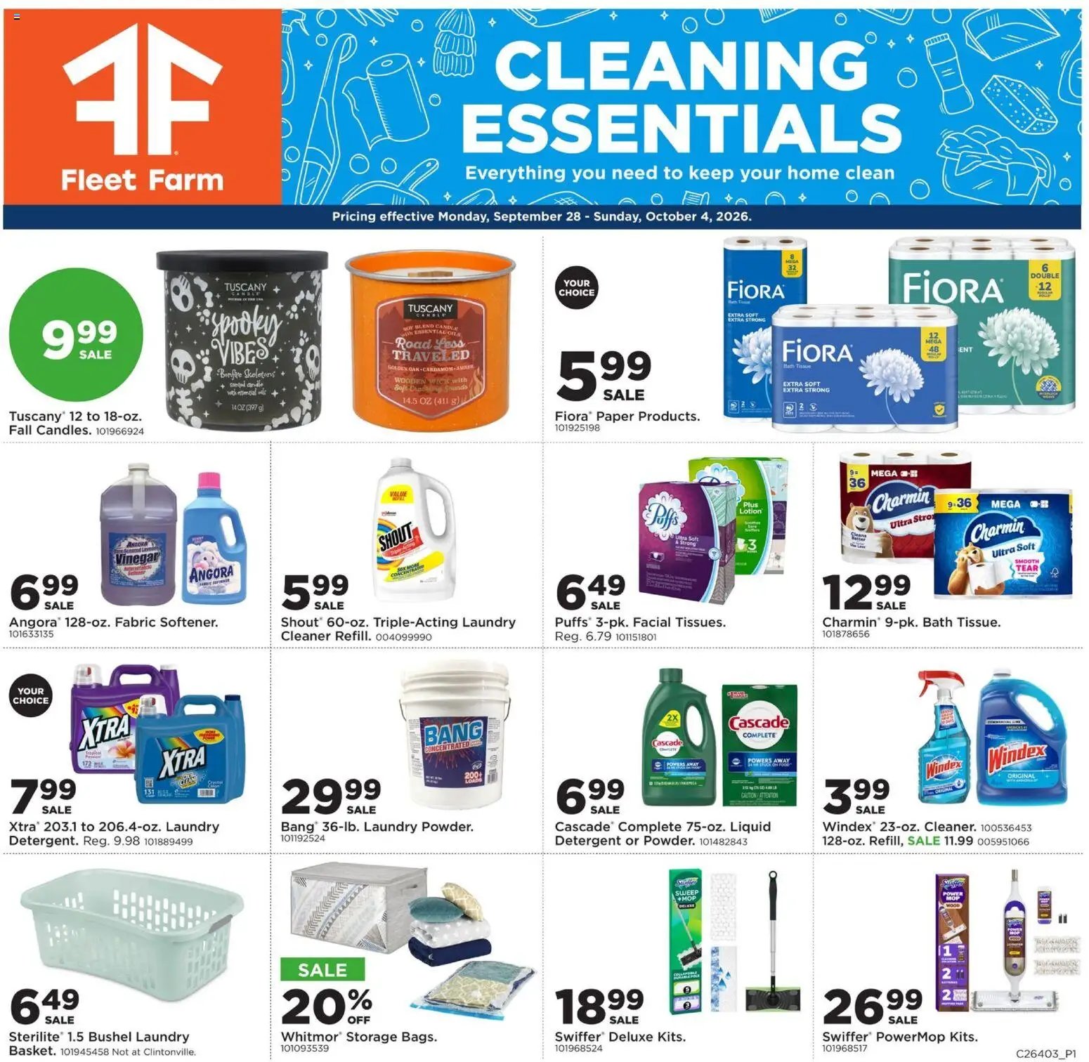 Mills Fleet Farm Cleaning Ad