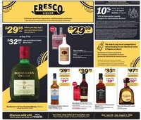 Fresco y Más Alcohol Flyer