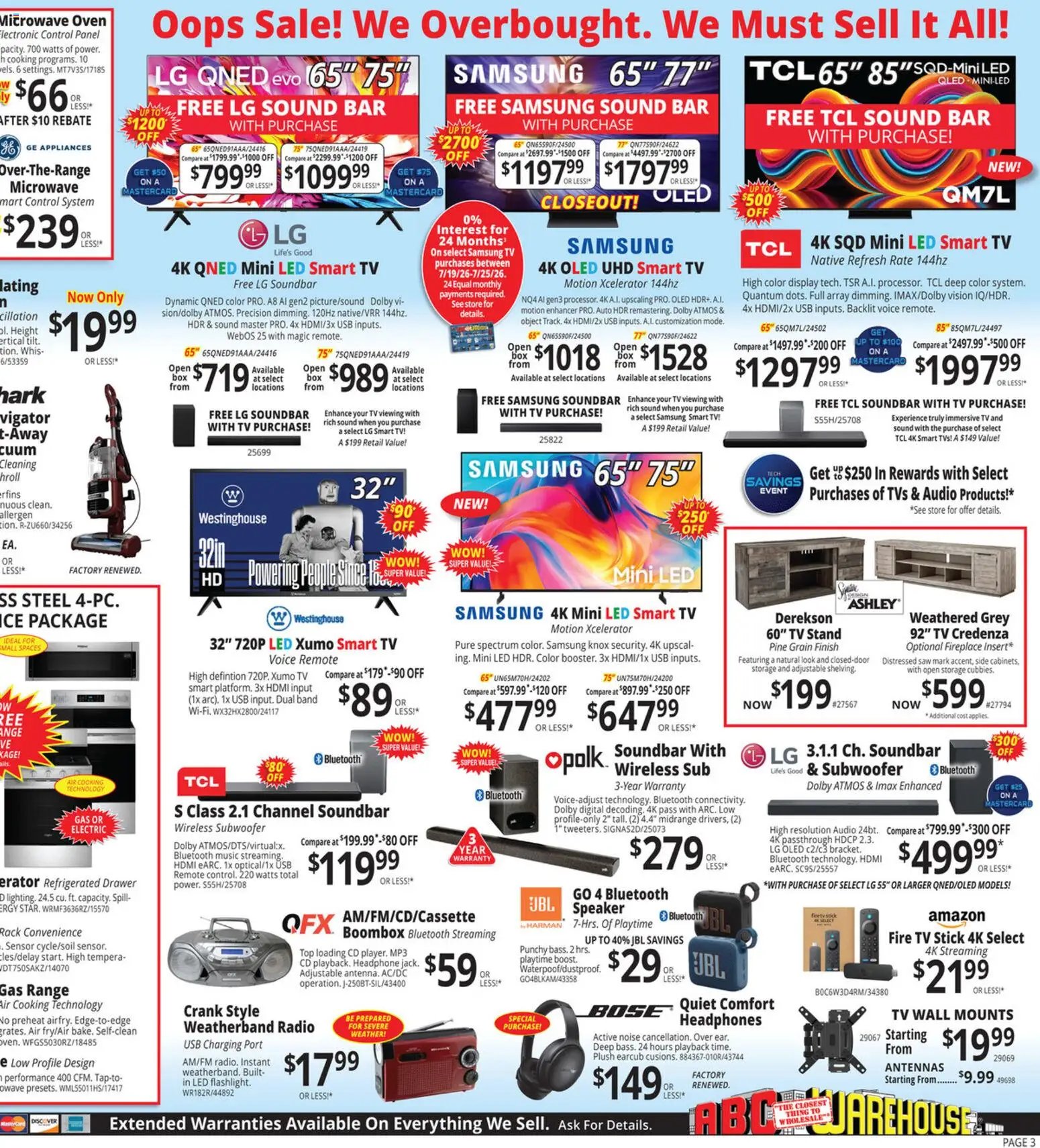 ABC Warehouse Weekly Ad
