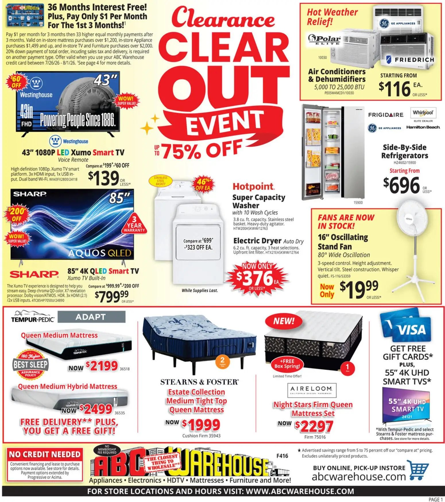 ABC Warehouse Weekly Ad
