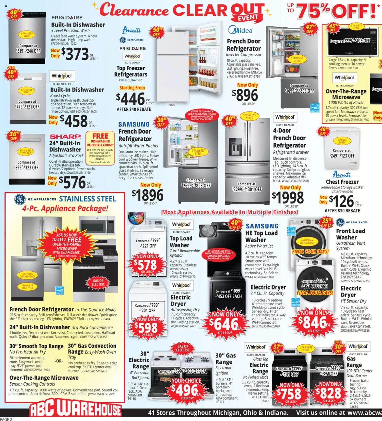 ABC Warehouse Weekly Ad