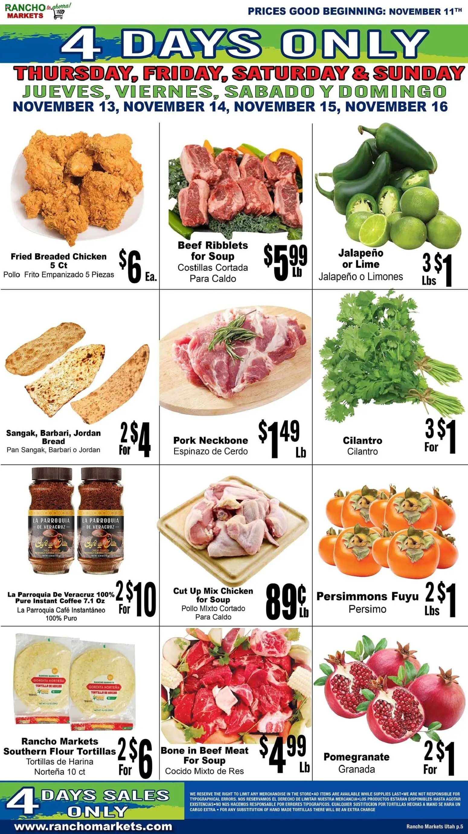 Rancho Markets Weekly Ad