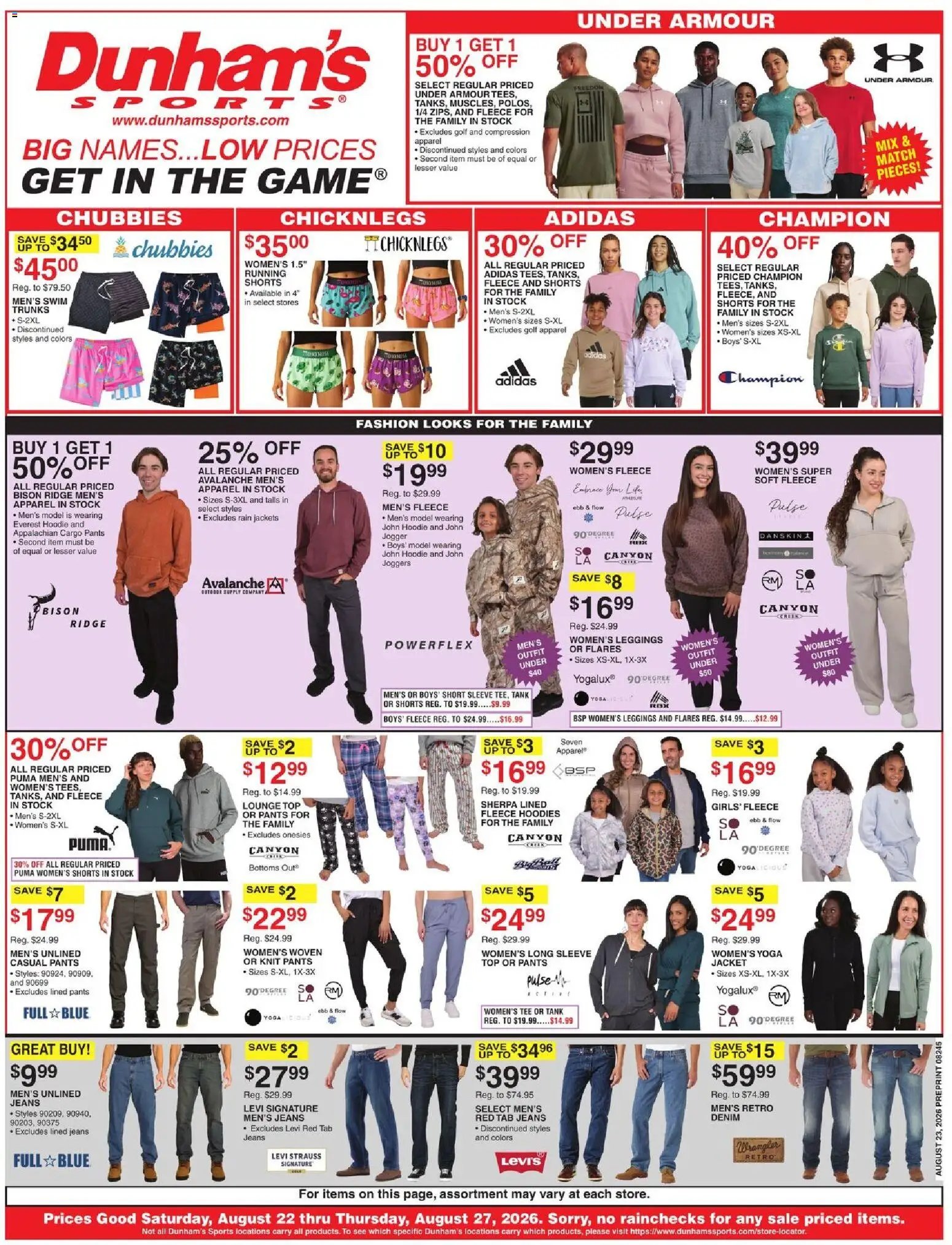 Dunham's Sports Weekly Ad