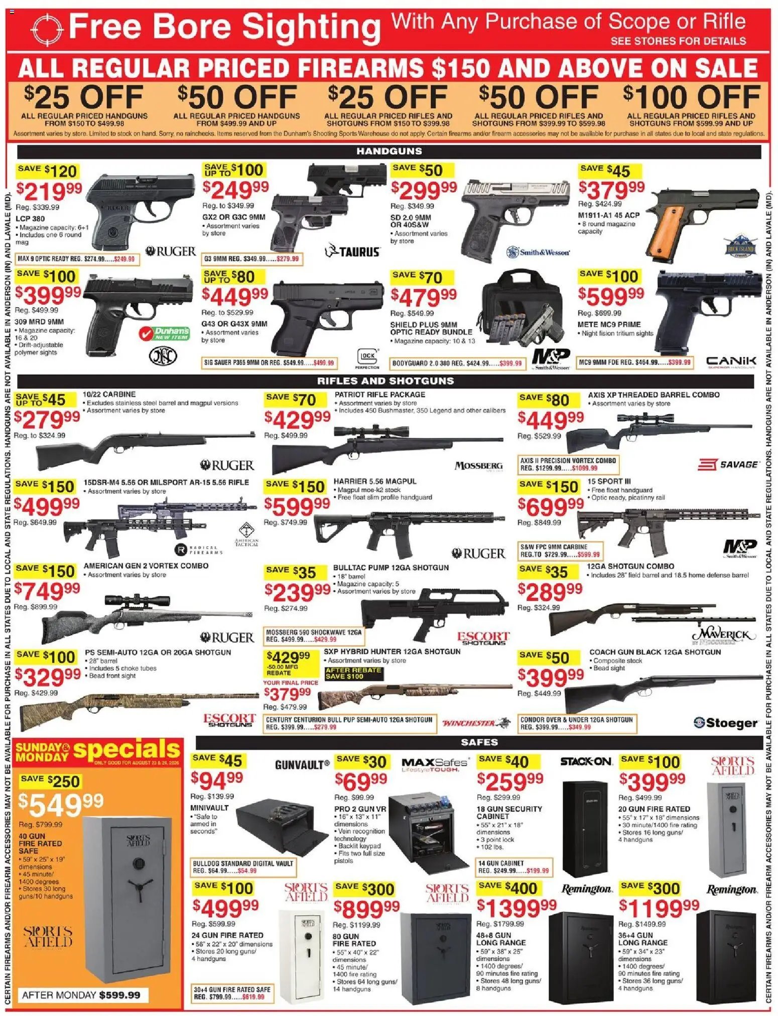 Dunham's Sports Weekly Ad