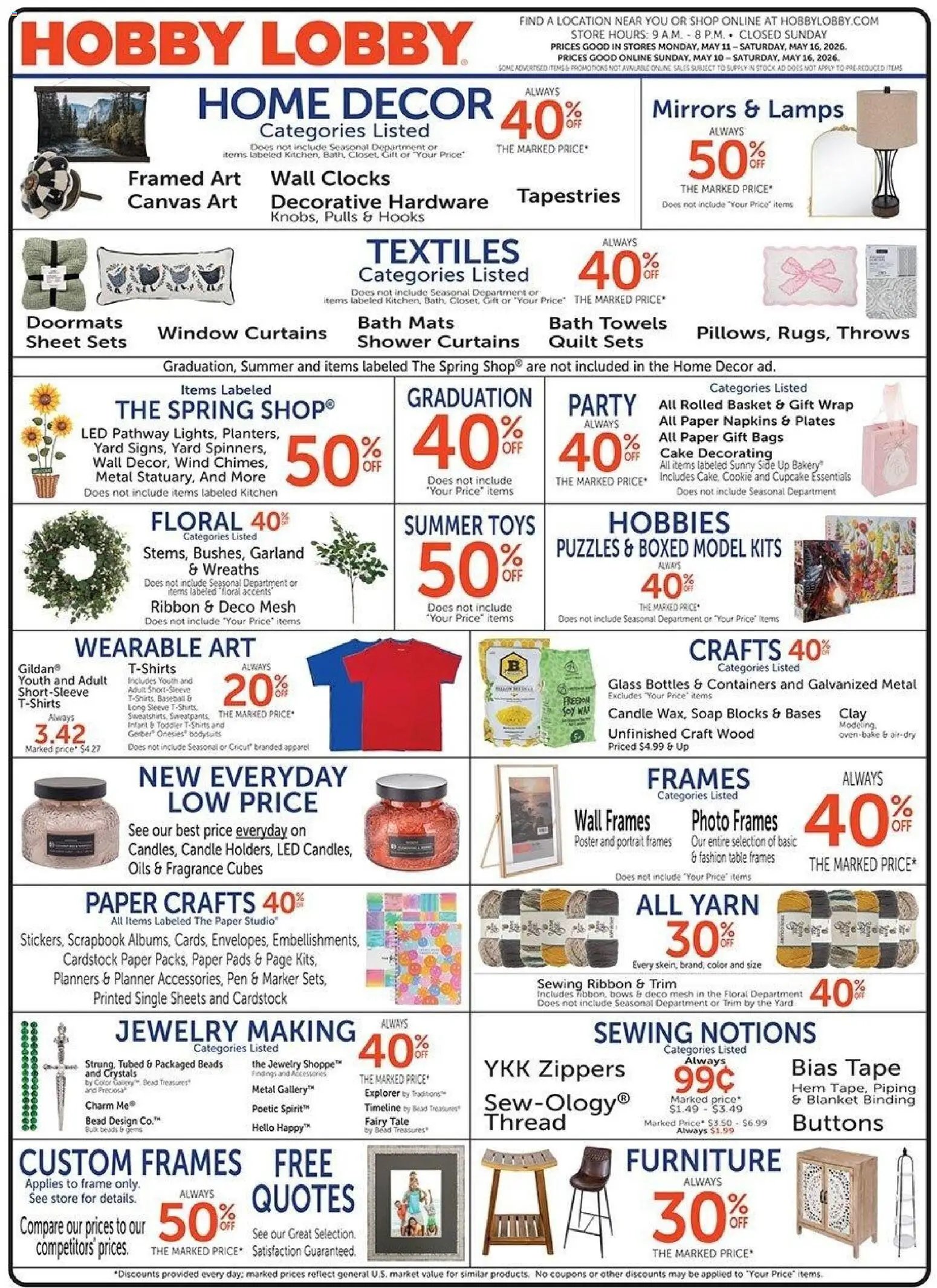 Hobby Lobby Weekly Ad