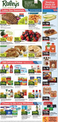 Raley's - Raley's ONE Market Weekly Ad 9/2-9/8