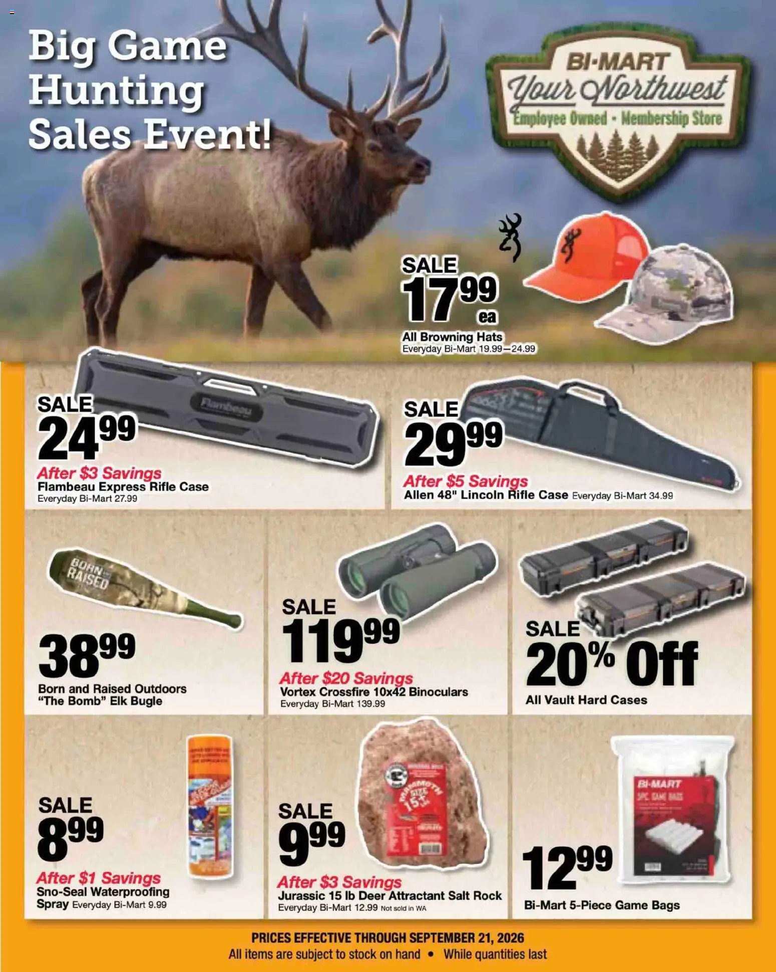 Bi-Mart Big Game Hunting Flyer