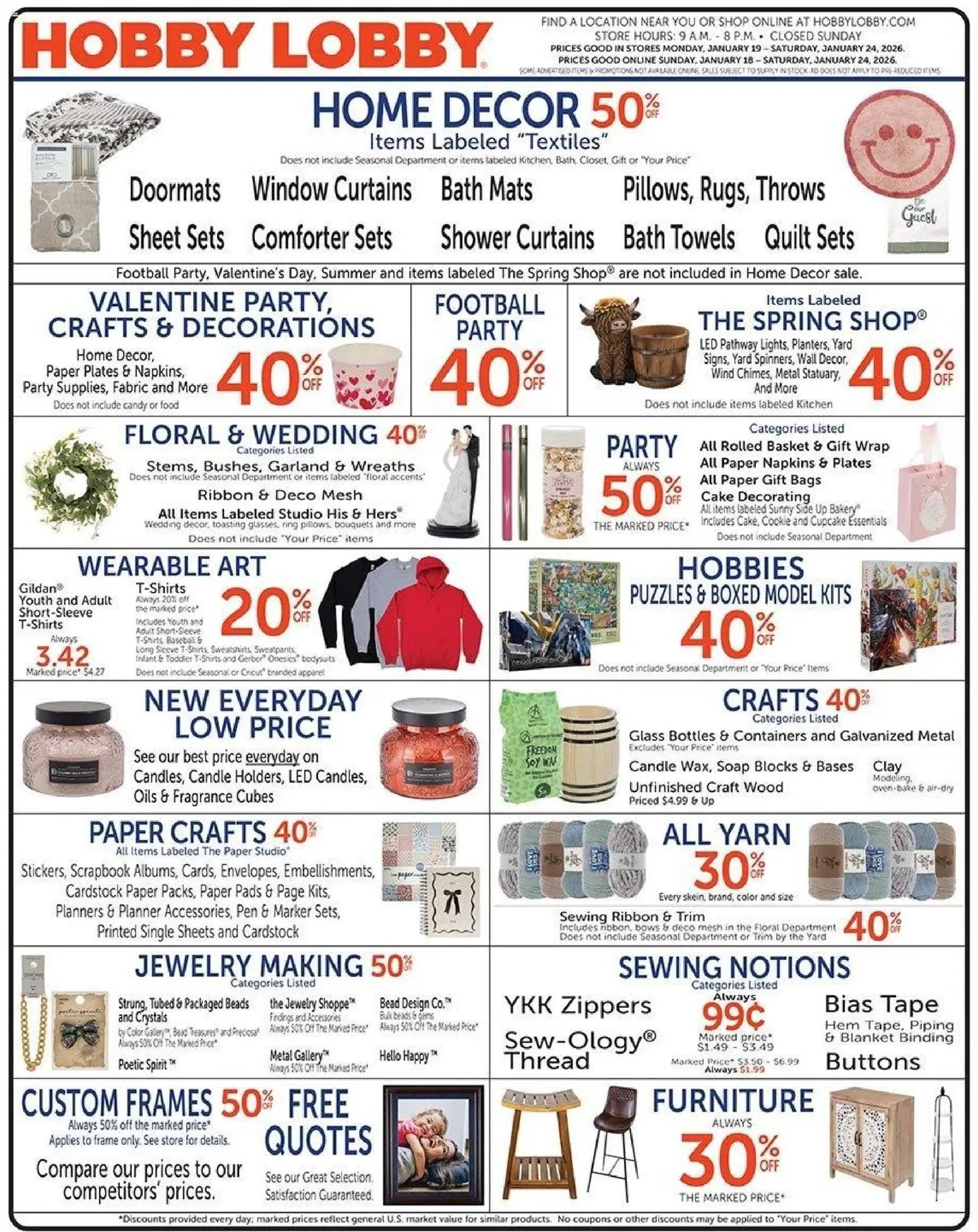 Hobby Lobby Weekly Ad