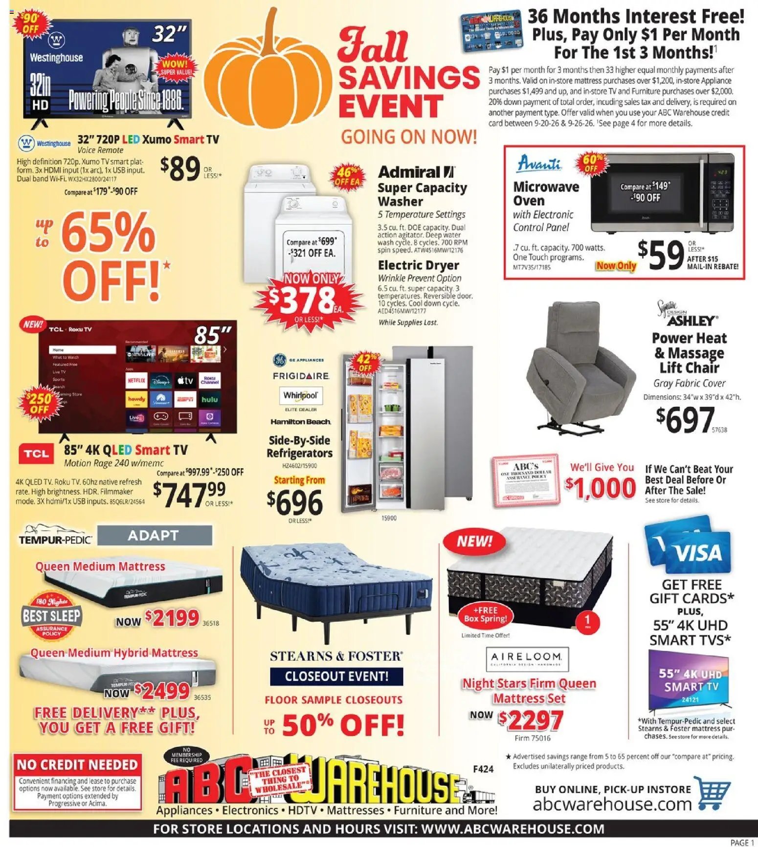 ABC Warehouse Weekly Ad