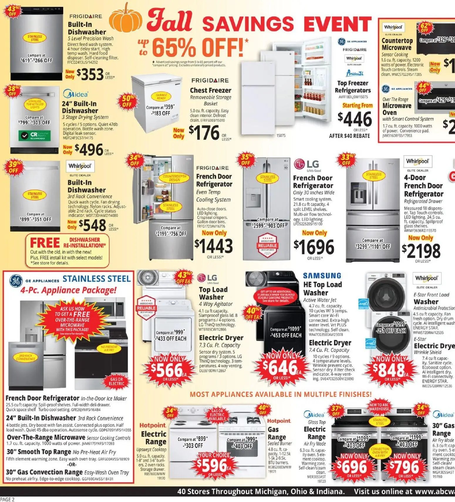 ABC Warehouse Weekly Ad